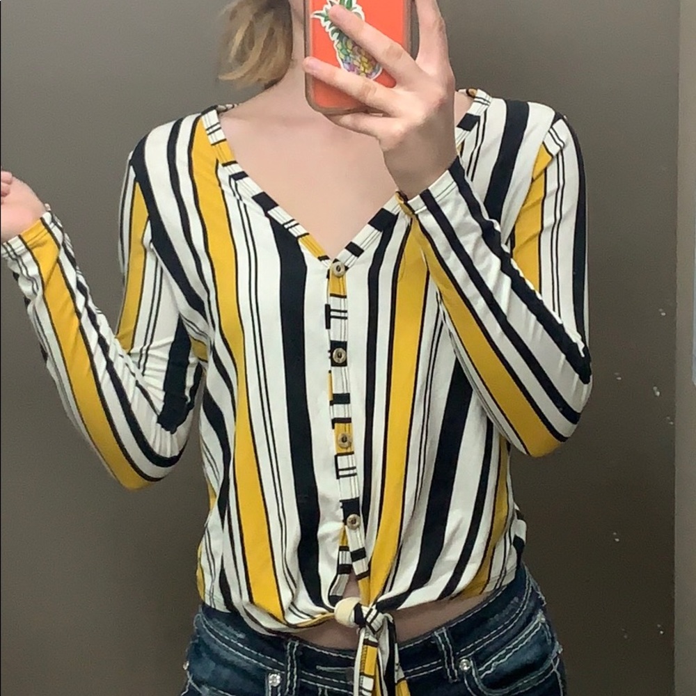 Very Vibrant Front Tie Top